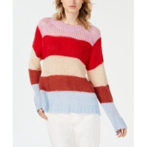 Size Medium JOA Striped Sweater